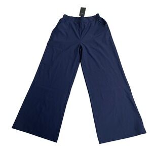 Fabletics downtown Navy Blue Wide Leg Athletic Pants sz  Womens nwt medium